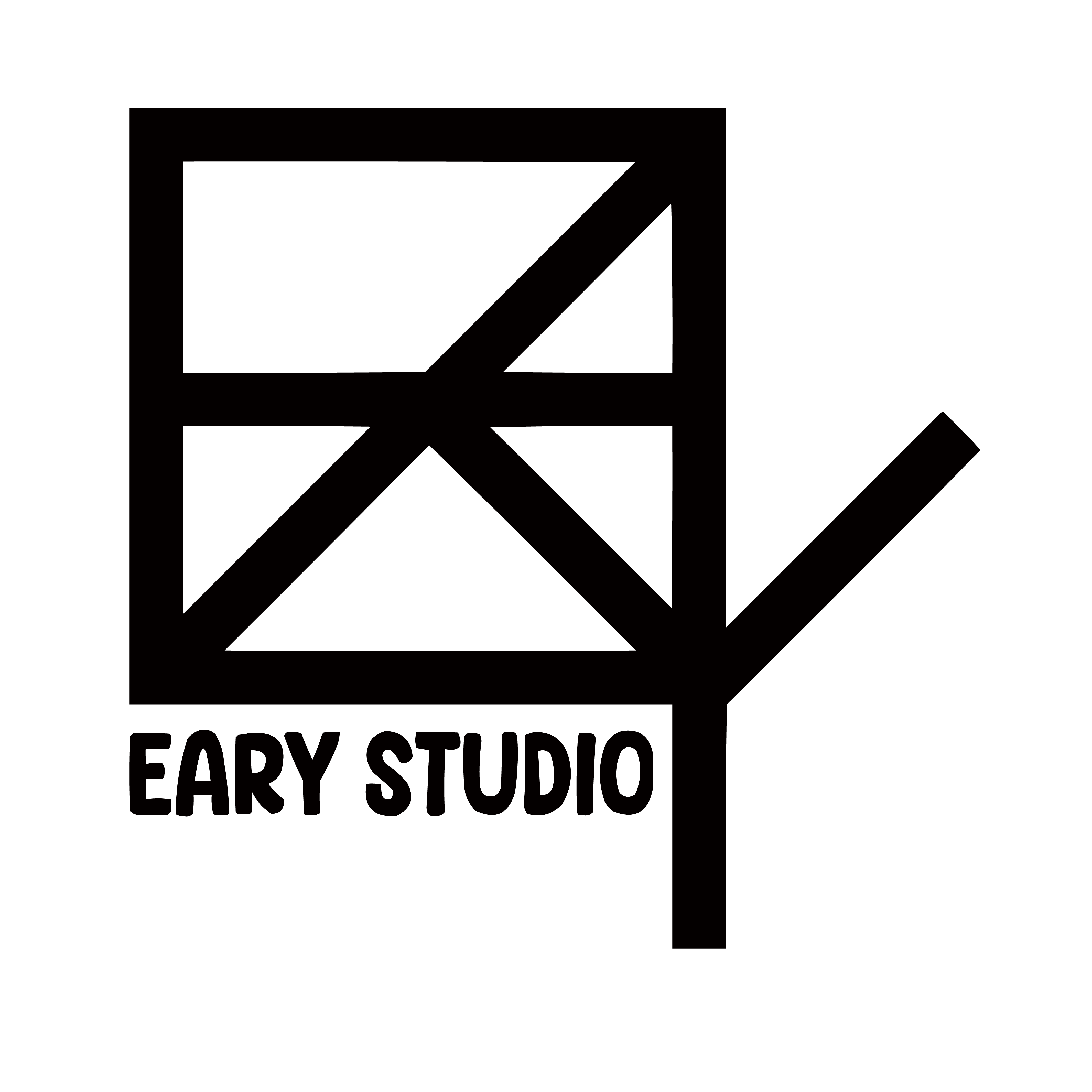 Eary Studio’s official black-and-white logo.